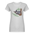 thumbnail image 1 of Koala Hand Drawn T-Shirt Women -Image by Shutterstock, Female Large, 1 of 2