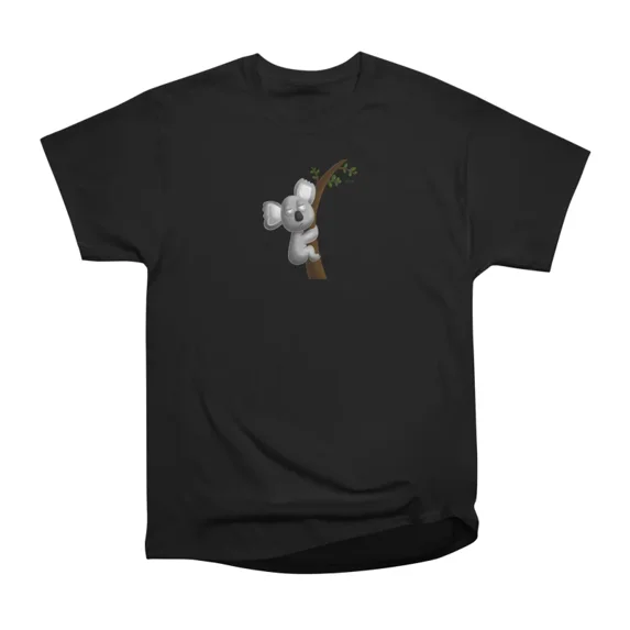 Koala Hanging In Tree T-Shirt Tee Gift For Him Merch For Her Apparel For Friend