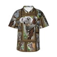 thumbnail image 1 of Koala Hawaiian Shirts For Men, Summer Short-Sleeve Relaxed-Fit Button-Down Shirts Xx-Large, 1 of 1