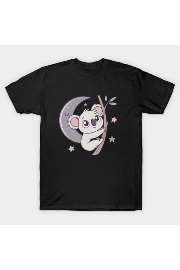 Koala In Space Funny Retro Sci-Fi Outer Galaxy Animal Astronaut Cute G5797 T-Shirt, for men and women, Up to Size 5XL