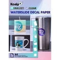 thumbnail image 1 of Koala Inkjet Waterslide Decal Paper Clear Water Slide Transfer 5 Sheets, Water Transfer Paper A4 8.3"x11.7", 1 of 9