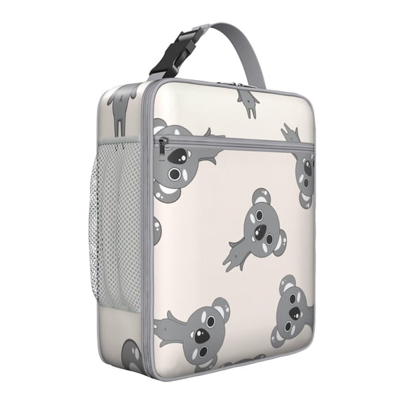 Koala Insulated Lunch Box Teen Reusable Lunch Bag with Water Bottle Holder Lunchbox Office Beach
