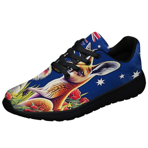 Koala Kangaroo AuStalia Happy AuStalia Day6th January Shoes Sneakers Black Size 8