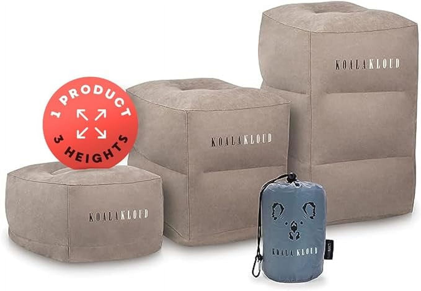 Koala Kloud 3 Height Travel Foot Rest Inflatable Foot Rest Pillow