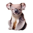 thumbnail image 1 of Koala Lifelike Plush Stuffed Animal Soft Cuddly Jungle Friend for Decorative Display and Animal Enthusiasts Unique Handcrafted Striped Companion, 1 of 5
