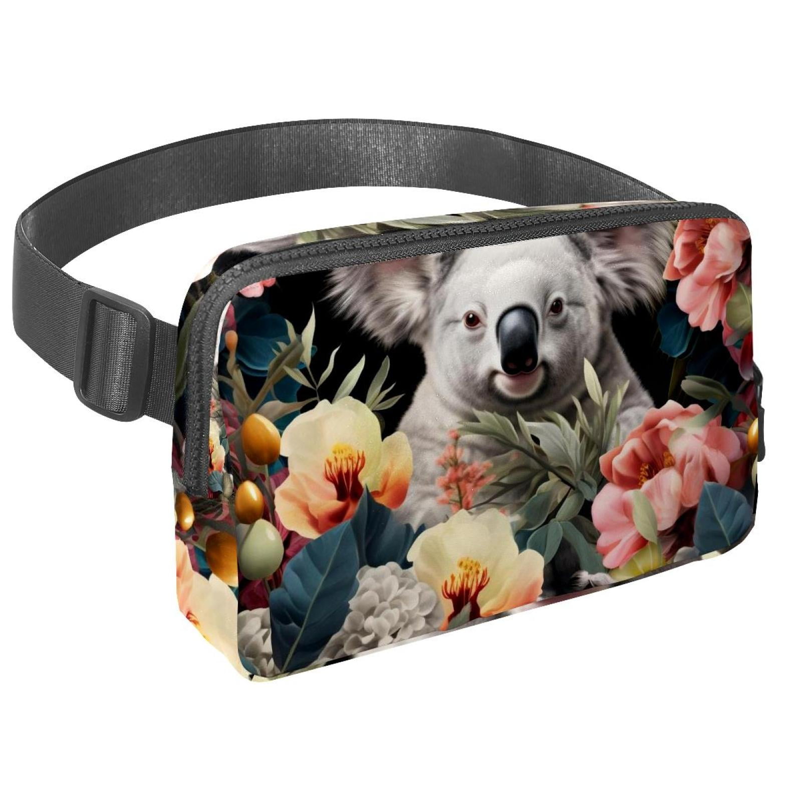 Koala Lightweight Adjustable Fanny Bag Running Belt Waist Pack with Extension Strap Unisex