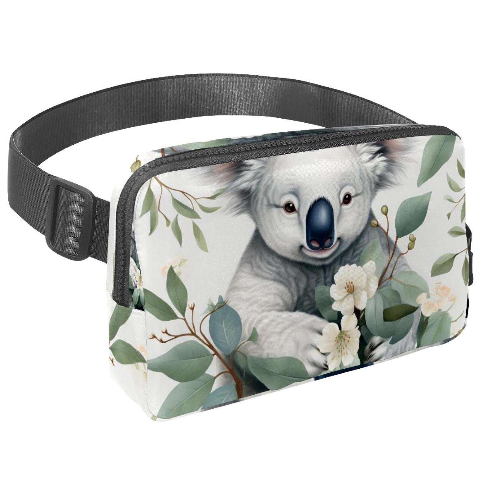 Koala Lightweight Adjustable Fanny Pack with Extension Strap - Unisex Crossbody Bag Money Belt