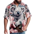 thumbnail image 1 of Koala Men's Short Sleeve Button Down Hawaiian Beach Printed Casual Shirts, 1 of 6