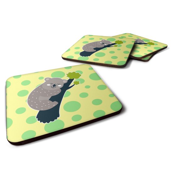 Koala Naptime Foam Coaster Set of 4
