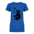 thumbnail image 1 of Koala Negative Space T-Shirt Women -Image by Shutterstock, Female Medium, 1 of 2
