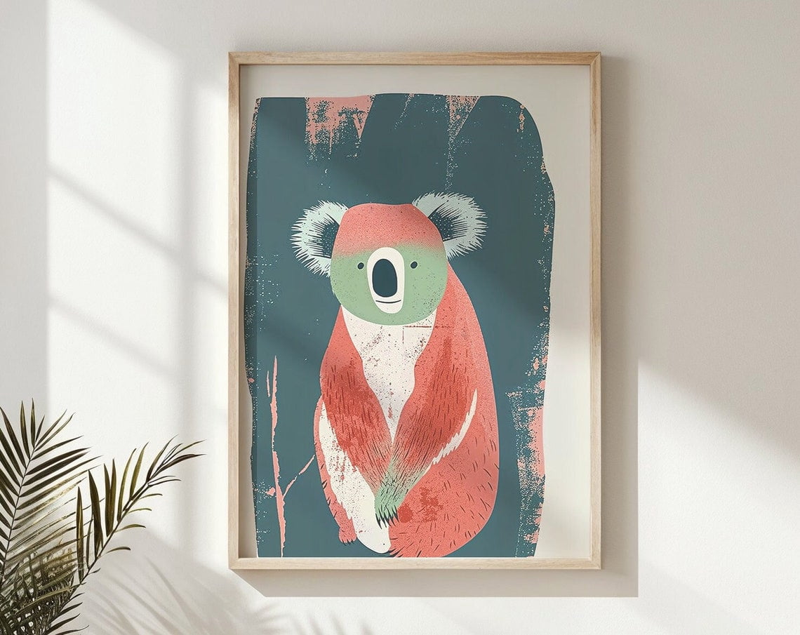 Koala Nursery Wall Art ~ Kids Posters Decor ~ Printable Cute Australian ...