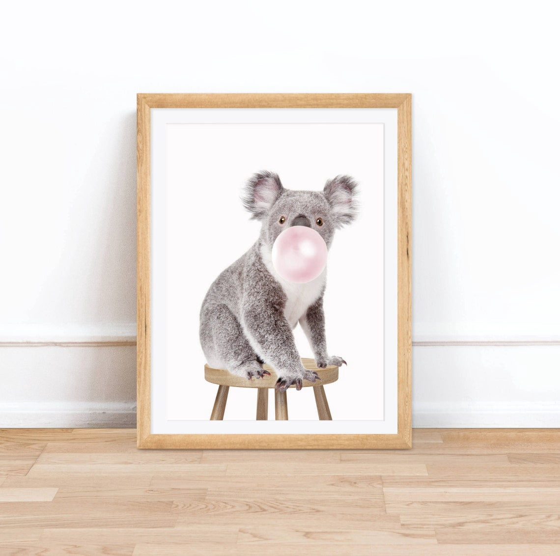 Koala Nursery Wall Art Print, Cute Safari Animal Baby Decor - Walmart.com