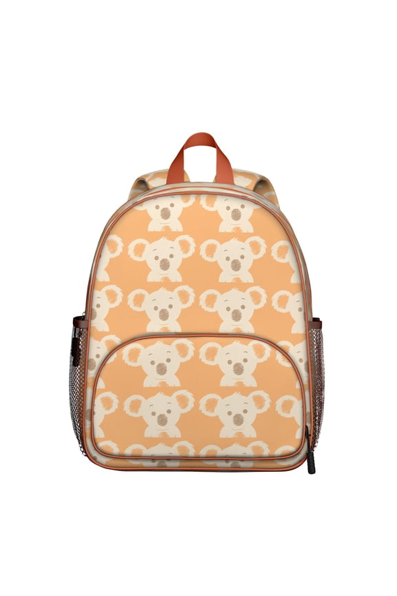 Koala Pattern Student Backpack – Cute Animal Cartoon Design with Koala Bear Print, Watercolor Floral Accents, and Nature Aesthetic