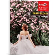 Koala Pearl Glossy Photo Printer Paper 8.5x11 Inch 48LB Picture Paper for Inkjet and Laser Printer 30 Sheets