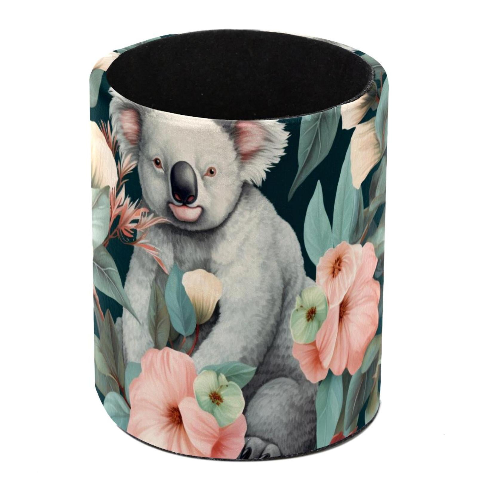 Koala Pen Holder Stand Cup Pencil Holder Organizer Makeup Brush Holders ...