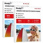 Koala Photo Paper 11x17 Double Sided Matte 66lb 100 Sheets Heavyweight Thick Photo Paper for Inkjet Printer DIY Greeting Cards Posters