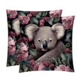 thumbnail image 1 of Koala Pillow Covers Set of 2 with Unique Patterns for Bed, Chair, and Throw Pillows - Available in 16x16, 18x18, and 20x20 Inchesfor Various Occasions, 1 of 6