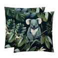 thumbnail image 1 of Koala Pillow Covers and Throw Pillow Inserts - Set of 2, Available in 16x16, 18x18, and 20x20 Inches, Featuring Unique Patterns for Home Decor, 1 of 6