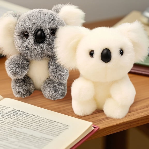 Koala Plush Toys Cuddly Pillow Cushion Stuff Dolls Huggable Cushion Plush Plushie Must Have Cute Toy For Holidays Stuffed Animals Valentine'S Day/Birthday/Holiday White - 21cm