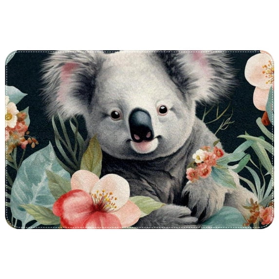 Koala Polyester Chair Rug Mat, Non-Slip and Machine Washable Area Rugs