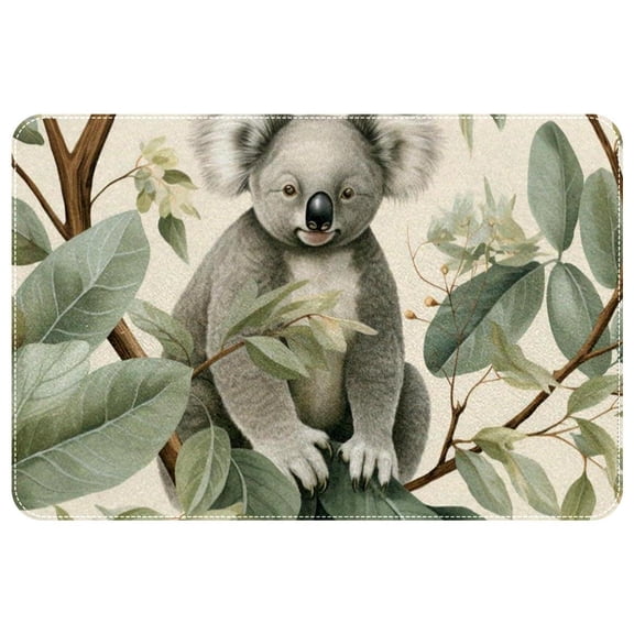 Koala Polyester Non-Slip Machine Washable Bath Rug Door Carpet Chair Rug