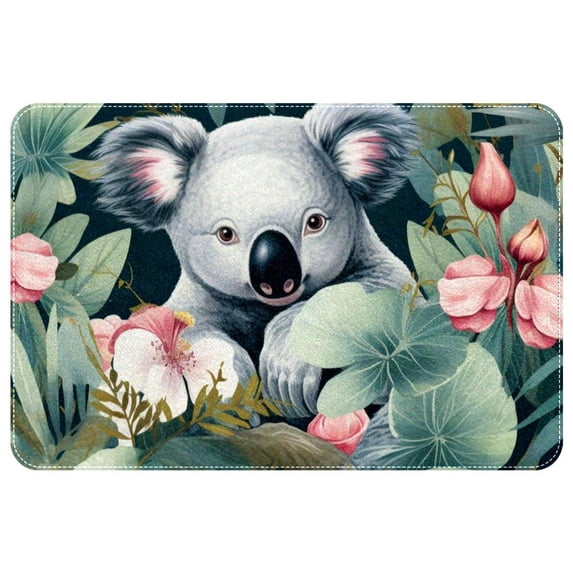 Koala Polyester Non-Slip Machine Washable Door Rug Game Mat Door Mats