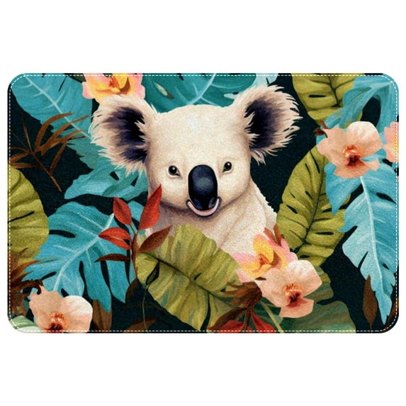 Koala Polyester Non-Slip Machine Washable Door Rug Game Mat Door Mats