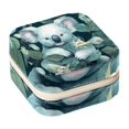 thumbnail image 1 of Koala Portable Square Jewelry Box Organizer for Rings, Earrings, Necklaces, Bracelets - for Girls and Women, 1 of 6