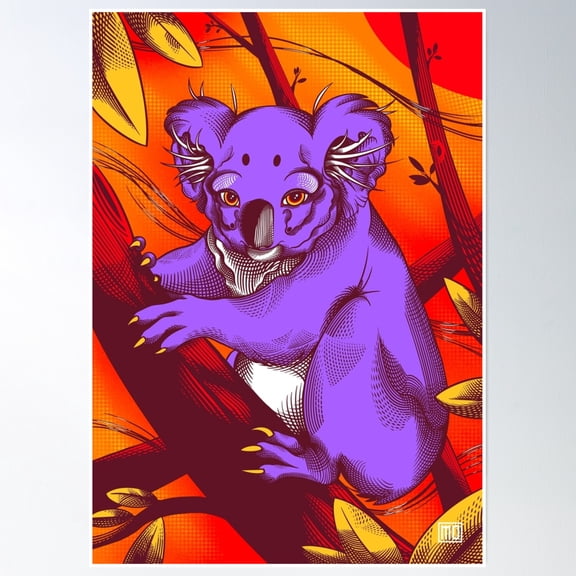 Koala Poster Wall Art, Modern Wall Decor, 16x24 UNFRAMED