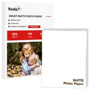 Koala Premium Matte Photo Paper 8.5X11 inches 48lb for Inkjet Printers Epson, Canon, Hp, 100 Sheets 180gsm