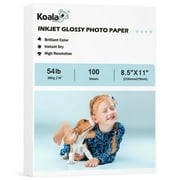 Koala Premium Photo Paper 8.5x11 Card Stock Glossy Photo Paper 8.5 x 11  100 Sheets 200gsm 11Mil 54lb Picture Paper for Inkjet Printers Epson,Canon,HP