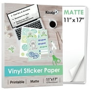 Koala Printable Vinyl Sticke Paper Water Proof for Inkjet Printers 40 ...
