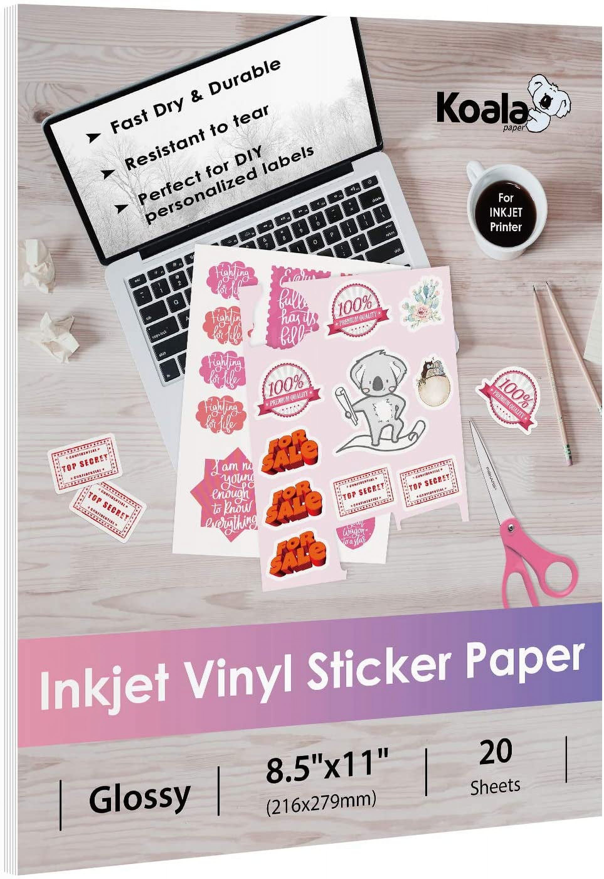 Printable White Sticker Paper - Walmart.com