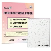 Koala Printable Waterproof Paper for Inkjet, 11x17 in Premium Multipurpose Paper Bright Matte White Waterproof Printer Paper 30 Sheets, Synthetic Paper DIY Hiking Maps
