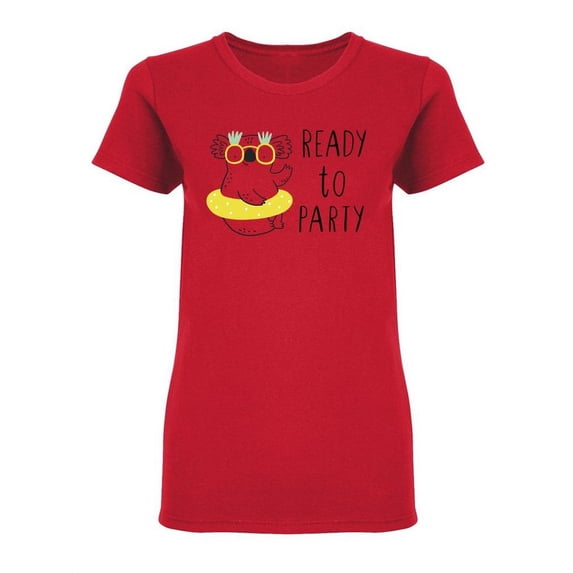 Koala Ready To Party T-Shirt Women -Image by Shutterstock, Female Small