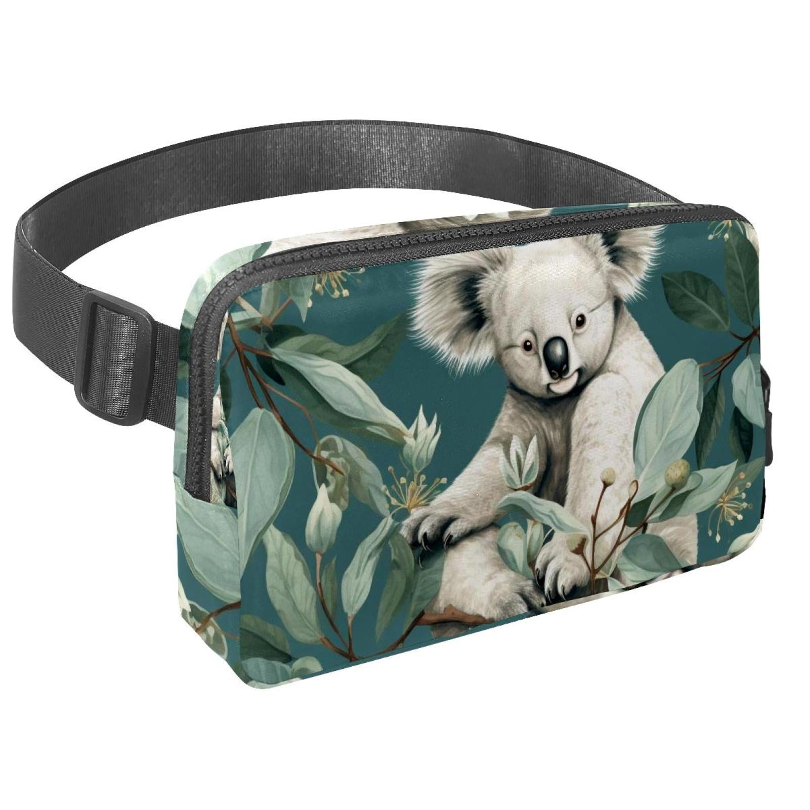 Koala Running Belt Fanny Pack Belt Bag with Extension Strap Lightweight Adjustable Unisex