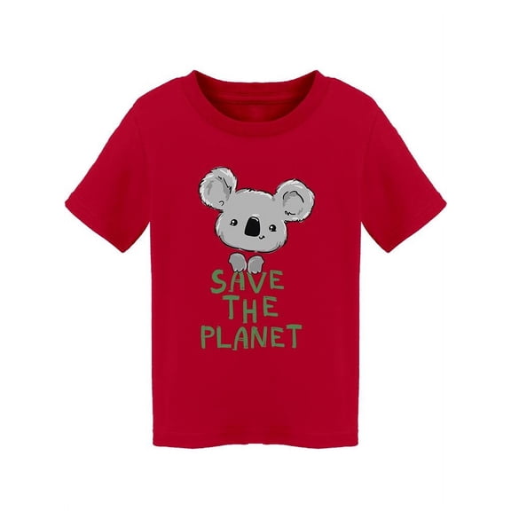 Koala Save The Planet Design T-Shirt Toddler -Image by Shutterstock, 2 Toddler