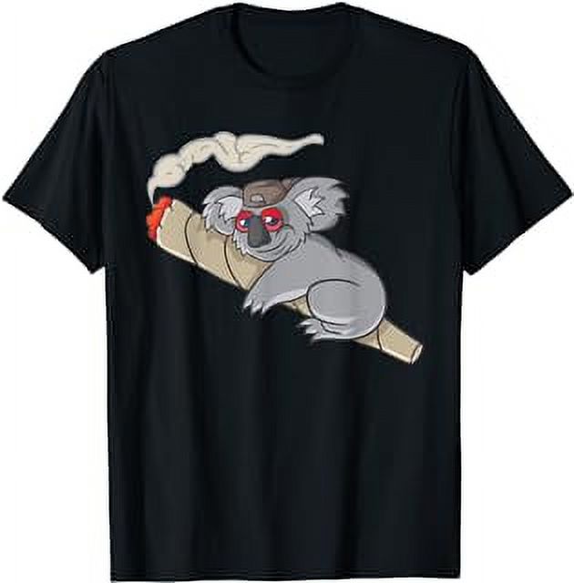 Koala Smoking Weed Cannabis Marihuana Stoner Don't Care Bear TShirt