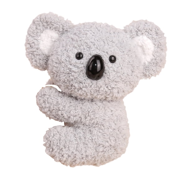 Koala Stuffed Animal Plush Toy - 4.3 Inch Fluffy Gray Koala Hugging Plushie, Soft Plush Koala Doll for Kids, Decorative Koala Plush Toy for Bedroom, Office, Car, Party Decoration