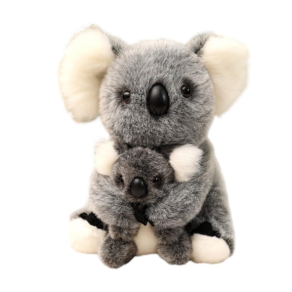 Koala Stuffed Animal Soft Plush Koala Set Gray Stuffed Koala for Nursery Play Home Display Birthday Gift for Student
