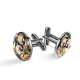 thumbnail image 1 of Koala Stylish Men's Cufflinks for Formal Attire, Made of Stainless Steel, Ideal for Business Meetings, 1 of 6
