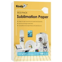 Koala Sublimation Paper 11X17 100 Sheets for Inkjet Sublimation Heat Transfer DIY Sublimation Blank Mugs Tumblers T-shirts 115gsm White