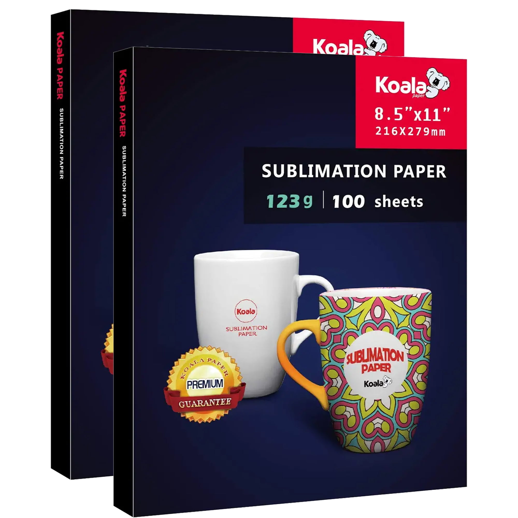 Bundle A SUB Sublimation Paper 8.5X14 110 Sheets 125g and Koala Sublimation  Ink for All Epson Printers ET-2800 ET-2803 ET-4800 ET-2760 2720 4X100ML 
