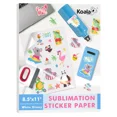 thumbnail image 1 of Koala Sublimation Sticker Paper Waterproof 25 Sheets,Glossy White , Vinyl Sticker Paper 8.5x11 for Sublimation Heat Transfer Outdoor Use, 1 of 12
