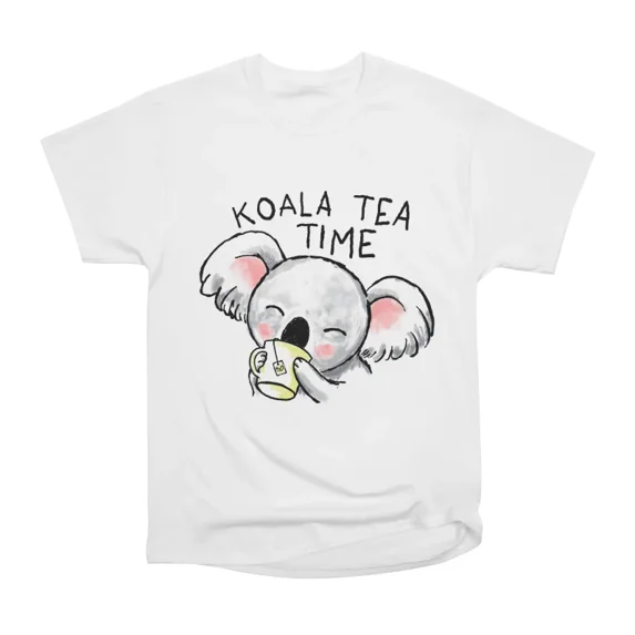 Koala Tea Time T-Shirt Tee Gift For Him Merch For Her Apparel For Friend
