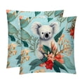 thumbnail image 1 of Koala Throw Pillows Set of 2 with Unique Patterns Covers - Available in 16x16, 18x18, and 20x20 Inches for Various Occasions - Includes Throw Pillow Inserts, 1 of 6