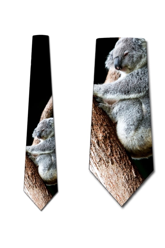 Koala Ties Mens Animal Necktie by Three Rooker