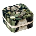 thumbnail image 1 of Koala Travel Portable Square Necklace Holder with Earring Holder, Display Case - Travel Organizer for Rings, Earrings, Necklaces, Bracelets - Suitable for Girls and Women, 1 of 6