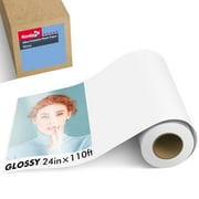Koala Ultra Premium 72lb Glossy Photo Paper Roll 24 In x 110 Ft for Large-Format Inkjet Printers, HP,Canon,Epson