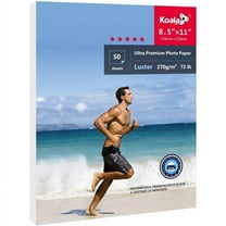 Koala Ultra Premium Photo Paper 8.5x11 Inch Luster 72LB, Water-resistant for Inkjet Printers 50 Sheets 270gsm 13Mil